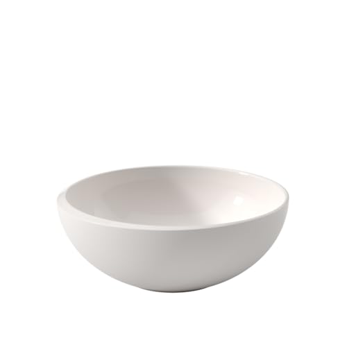 Villeroy & Boch - Bol NewMoon, Moderno cuenco para cereales, sopas, ensaladas o postres de porcelana premium, apto para lavavajillas, blanco, 750 ml
