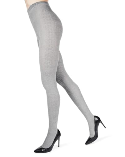 Image of MeMoi Portland Cable Knit Sweater Tights, Warm Opaque Winter Tights