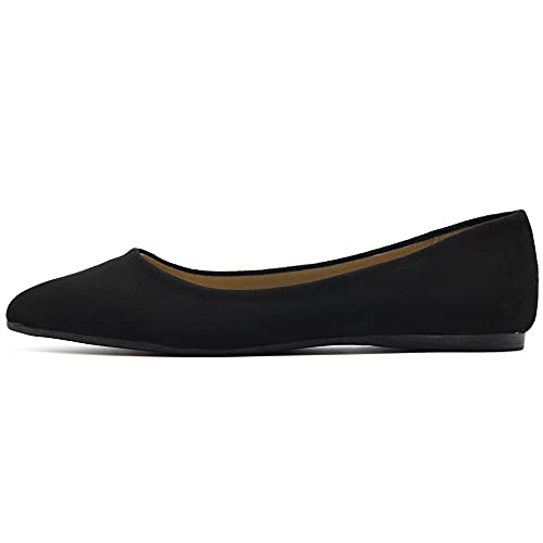 Ollio Women's Ballet Comfort Light Faux Suede Multi Color Shoe Flat4