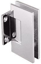CRL Geneva Series Brushed Nickel Wall Mount Short Back Plate Hinge (Standard Model)