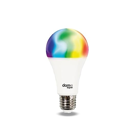 Beghelli - Lampadina LED Smart Dom-e E27 14W RGB-CCT WiFi, Compatibile con Alexa, App Domotica, Regolazione Colori e Intensità, Controllo Vocale, Facile Installazione - Bianco, 1 Unità