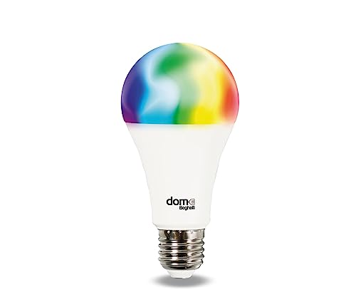 Beghelli - Lampadina LED Smart Dom-e E27 14W RGB-CCT WiFi, Compatibile con Alexa, App Domotica, Regolazione Colori e Intensità, Controllo Vocale, Facile Installazione - Bianco, 1 Unità