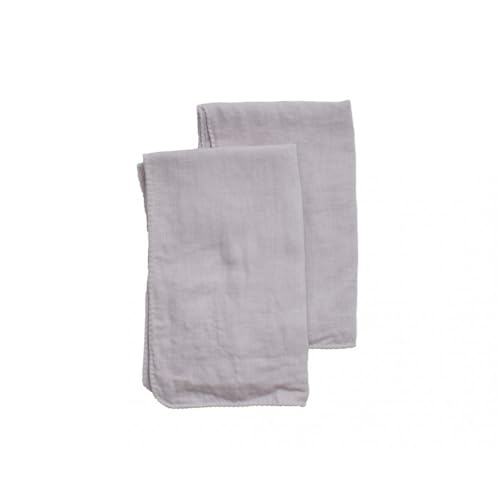 ガーゼフェイスタオル 2枚セット (ロゼ・ラベンダー)