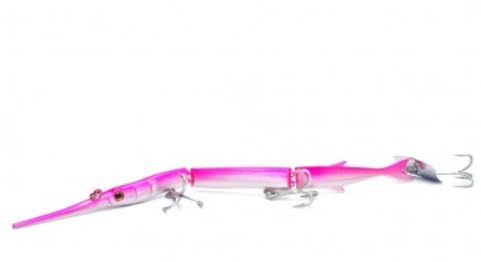 Leurres Strike Pro Articulés Pour Pêche En Mer – 24 Cm, 24 G – Imitation Aiguille – Pour Bar, Barracuda, Traîne