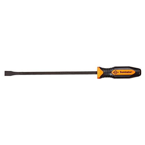 Image of Mayhew Tools 14071OR Dominator Pro 3-Piece Pry Bar Set, 12 inch, 17 inch & 25 inch Curved Pry Bars, Orange | Set of 12 inch, 17 inch & 25 inch Curved Pry Bars