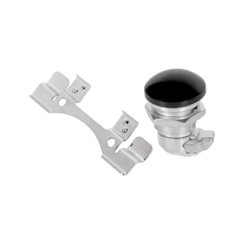 Pestillo de puerta de combustible compatible con Touring 2008 a 2024 tapa de gasolina negra