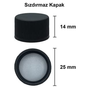 Afracam Dorika Şeffaf 100 ml Sızdırmaz Kapaklı Boş Cam Şişe 6 Adet