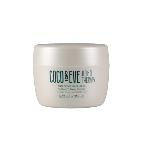 Coco & Eve Bond Therapy Pro Bond Hair Mask. Strengthening Bond-Building Treatment with Cutibond Repair Complex. Nourishes Hydrates Reduces Breakage for Damaged Chemically Treated Hair (7.17 fl oz)