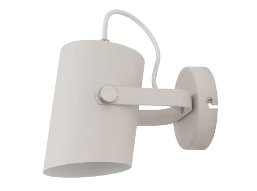 Aplique de pared E27 con cable de tela blanco Glowster para iluminación interior 2