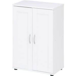Amazon｜シューズラック/下駄箱 【ホワイト】 幅60cm 上下連結可 棚板5