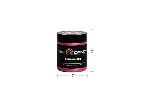 Eye Candy Mica Powder Pigment “Beniimo Red” (25G) Multipurpose Diy Arts And Crafts Additive | Natural Bath Bombs, Resin, Paint, Epoxy, Soap, Nail Polish, Lip Balm (Beniimo Red, 25G) #TOP4