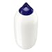 Polyform F-Series Boat Fender F-7 Standard Blue Ropehold - White