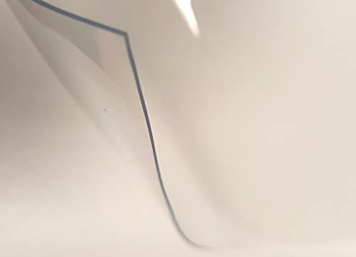 Nappe Transparente épaisse 0,50 mm d'épaisseur au mètre - Largeur 140 cm - Roulé sur Tube (sans Plis)