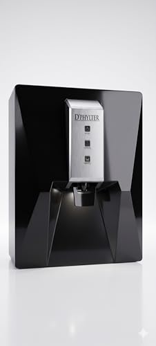Image of D'PHYLTER Alkaline RO Water Purifier Filter for Home, 9L, Charcoal Black | 8-stage RO+UV+UF, TDS controller, copper & alkaline minerals, 9L tank, for borewell tanker & municipal water to 2000 PPM