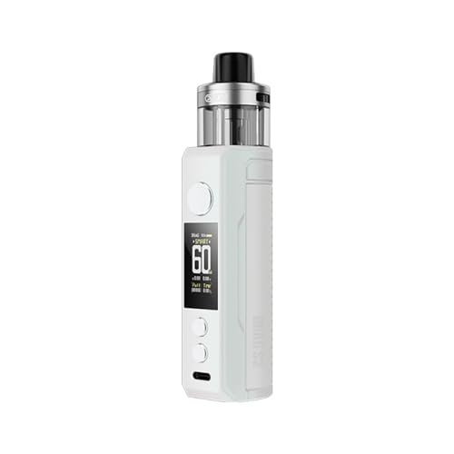 DRAG S2 Kit (blanc perle), vaporisateur E-Cig VOO/POO équipé d'un pod PNP X DTL de 2 ml, kit de vape alimenté par une batterie 2500 intégrée, sans nicotine