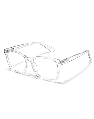 TIJN Blue Light Blocking Glasses for Women Men Square Frame Nerd Eyeglasses...
