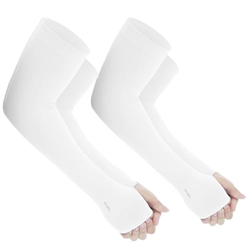 Image of Yuneek Arm Sleeves For Men & Women UV Sun Protection, UPF 50 Cool Arm Hand Cover Unisex For Bike ride,Golf,cricket,cycling,yoga,gym Sports