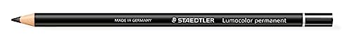 Image of Staedtler Lumocolor Permanentg lasochrom 108 20 Dry Marker Pencil - Black (Pack of 12)