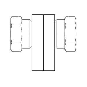 Female NPSM Swivel to Female NPSM Swivel X Female Part No: A-43B29