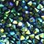 Cosmic Green Glitter Rhinestones