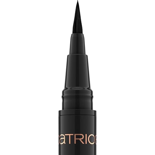Catrice Superproof Brush Liner Waterproof, Eyeliner, Nr. 010, Schwarz, langanhaltend, Expressergebnis, hochpigmentiert, vegan, wasserfest, ohne Mikroplastikpartikel, ohne Parfüm, 1er Pack (0.45ml)