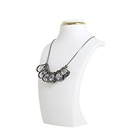 GemeShou necklace display stands for selling, Velvet necklace storage organizer, Necklace mannequin jewelry bust holder for boutique store