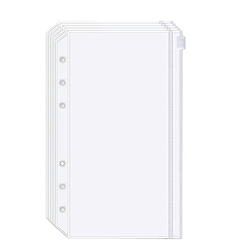 シール帳 プラバン 透明 6穴バインダー A6サイズ大容量,【リフィル×20枚 チャック付きポケット×2枚 シール台紙×4枚】推し活収納 PPシート カードブック 下敷き 剥がせる 剥離紙 カードスリーブ コラージュノート クリア手帳 プリ帳 システム手帳 (チャック付きポケット5枚)