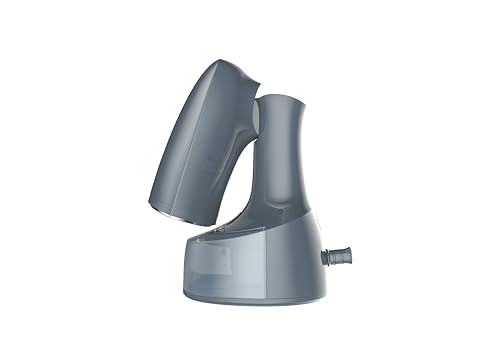 Image of Russell Hobbs 1500W Foldable Handheld Garment Steamer | Quick Heat-Up in 25s, 24g Constant Steam Output with Lock Button | Brush Attachment & 99.9% Bacteria Removal | RGS1500HANDYF (Grey)
