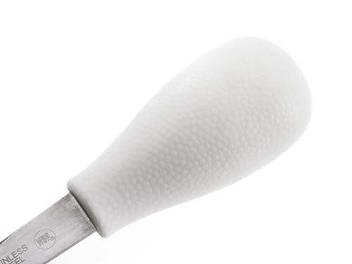 Image of Mercer Culinary Boston Style Oyster Knife with Poly Handle, Stainless steel blade, 4 Inch, White