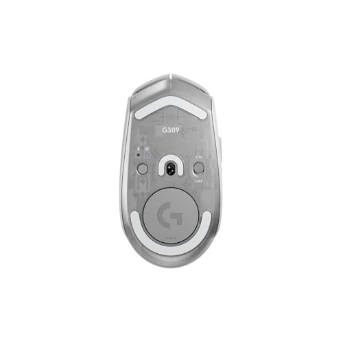 Ratón gaming ligero Logitech G309 con 6 botones programables y sensor Hero 25K blanco 6