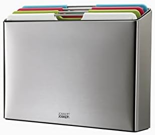 Joseph Joseph 60095 Index Steel Chopping Board Set, Large, Stainless, Classic
