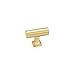 Schaub & Company 473-SB Haniburton Collection 1-5/8 in. (41mm) T-Pull, Satin Brass