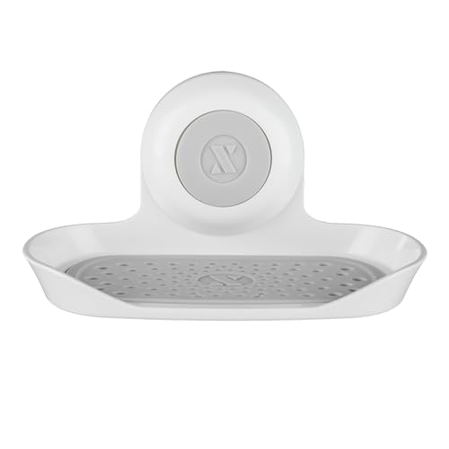 Reviews de Jabonera para Regadera favoritos de las personas. 44 SlipX Solutions Jabonera Robusta ahorradora patentada: Soporte para jabón con Ventosa, Accesorio Universal imprescindible para la Cocina y el baño, Color Blanco