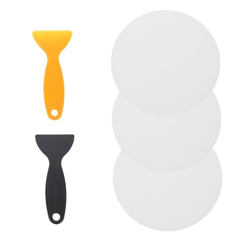 SOLUSTRE 1 Set Non Slip Bathtub Floor Stickers with Scraper Shape Slip Decals for Bathroom Safety Transparent Peva Design for Easy Installation and Use