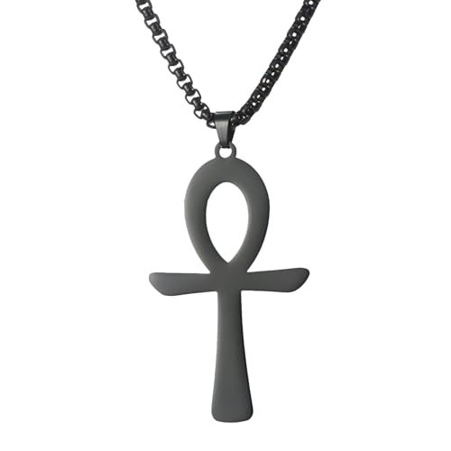 Collier égyptien en argent 925 talisman vintage de luxe