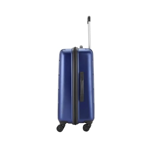 Image of Safari Whirl Hardside Suitcase, TSA Lock, 8 Wheels, Medium Size Check-in Luggage Trolley Bag with Antitheft Zipper Midnight Blue Color 69cm
