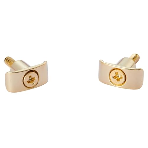 KAISH Set of 2 Stainless Steel Guitar String Guides Steel String Retainers Stainless String Trees for American Ultra/Elite/Pro series ST/TL Gold - Image 2