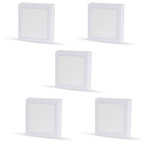 Image of D'Mak 6 Watts Square Led Surface Panel Light Cool White, Pack of 5