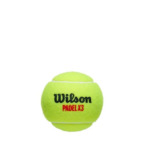 WILSON X3 Padel Ball - Yellow, 3 Ball Can