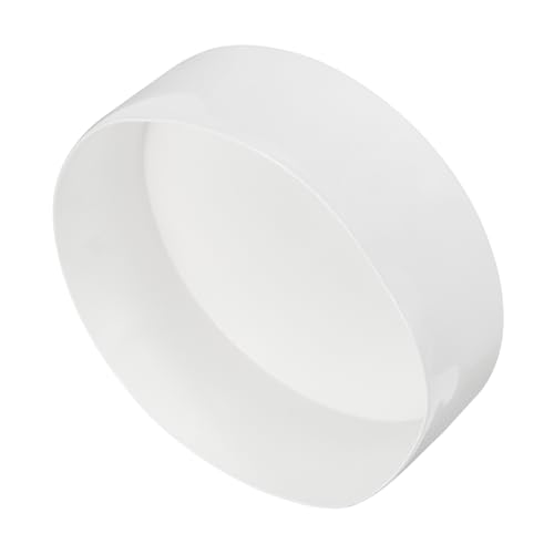 Image of uxcell 4pcs Rubber End Caps 175mm (6 7 /8 Inch) ID x 80mm(3 1 /8 Inch) H Vinyl Round End Cap Cover Screw Thread Protectors White