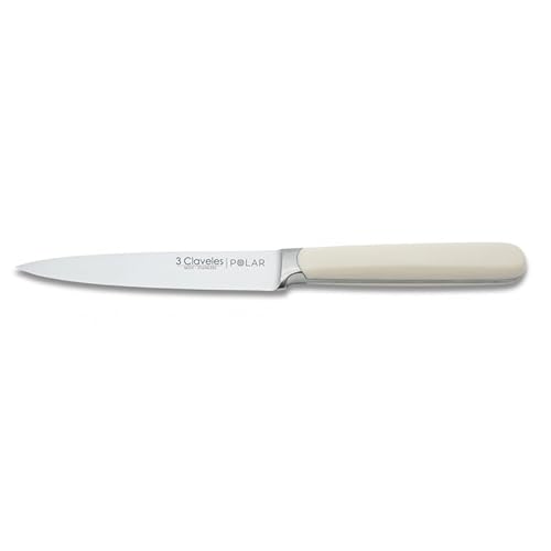 CUCHILLO FORJADO DE ACERO INOXIDABLE CON MANGO BLANCO ABS COCINA POLAR 13 cm - 5 CUCHILLO FORJADO DE ACERO INOXIDABLE CON MANGO BLANCO ABS COCINA POLAR 13 cm - 5