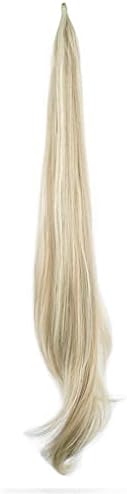 ZSH Long Synthetic Hair Extension Blonde Ponytail Flexible Pretty Hair Ponytails Hair Pieces Extensions On Party 16H613 32inches