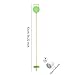 rockible Golf Flagstick and Cup Putting Green Flag Stick Golf Putting Cup Golf Flagpole with Handle for Outdoor Training Practice Lawn, Green