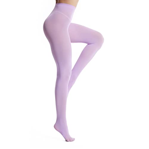 Image of Frola Semi Opaque Tights for Women 40 Denier Matte Solid Color Pantyhose Soft Stockings Nylons Under Dress