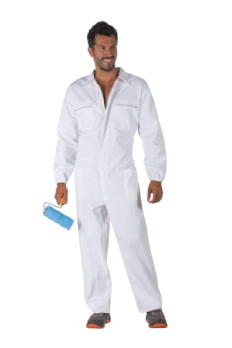 LOGICA Combinaison de travail blanche 200 g en coton 100 % modèle maître pour peintre 9070 BLANC