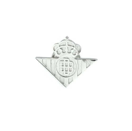 Pin Oficial plata escudo Real Betis balompié con cierre de seguridad