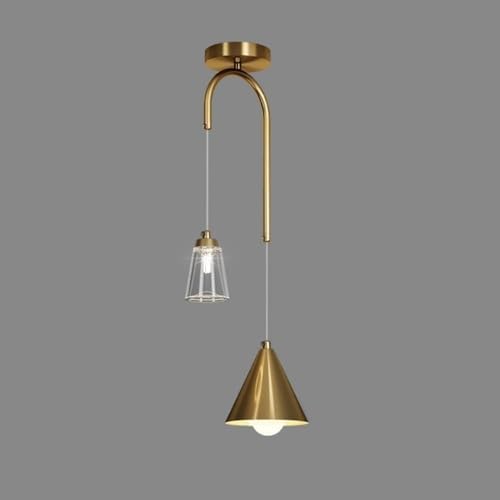 Lampe Suspendue de Chevet en Entonnoir pour une Ambiance Douce de Chambre