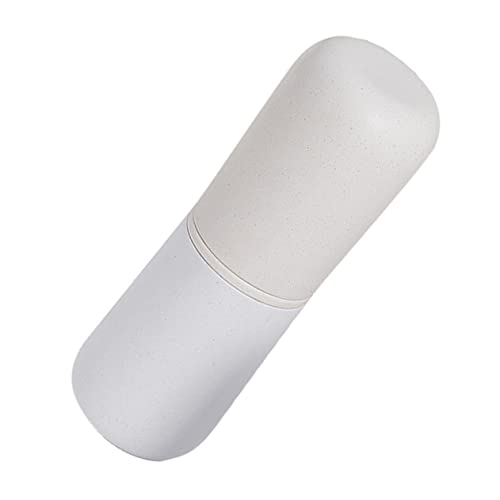 Baluue Travel Mouth Washing Cup Toothbrush Storage Cup Dual Color Design Compact Lightweight for Easy Carrying for Travel Mouthwash Toothpaste Storage