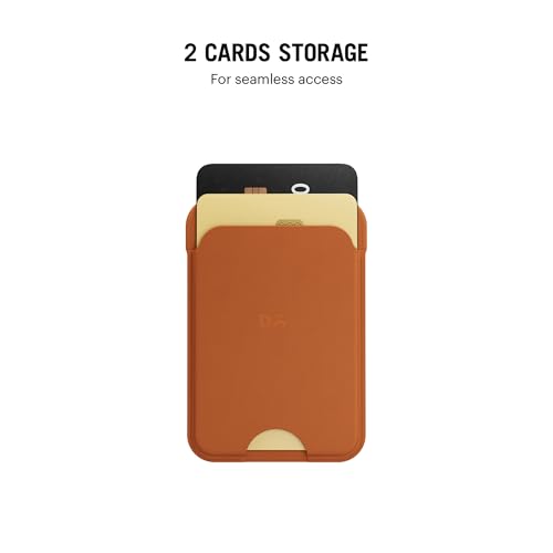 Image of DailyObjects Tan Leatherite MagSafe Card Wallet
