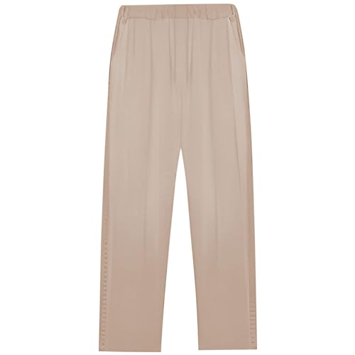 LCMTWX Womens Wide Leg Linen Pants 2025 Linen Elastic Seven Pants Beach Casual Pants Linen Capri Pants 2025 Pants with2